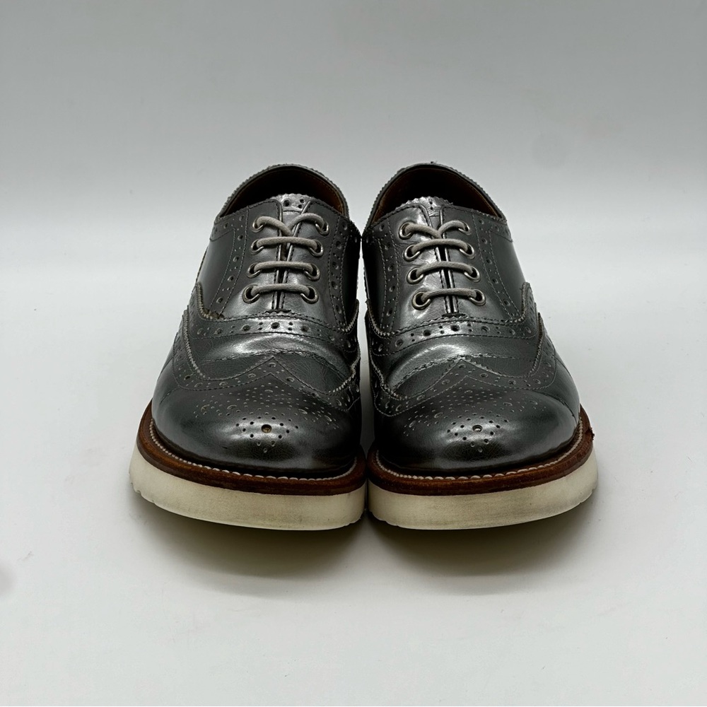 Grenson Gray Platform Brogues - Picture 2 of 10